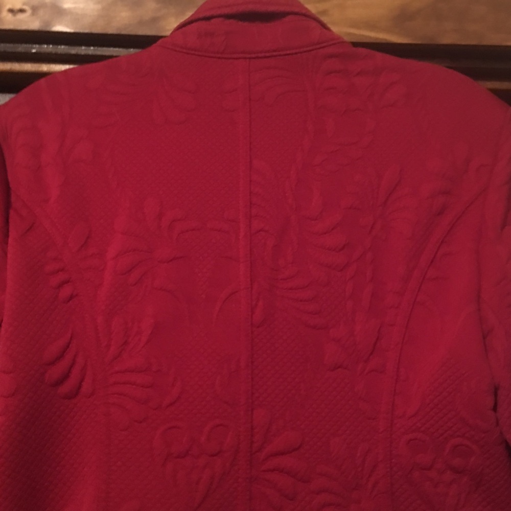 Express Embossed Motor Cycle Jacket - Picture 4 of 6